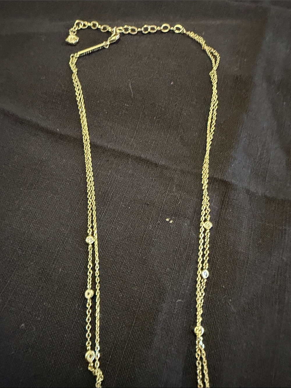 Kendra Scott Gold Layered Butterfly Necklace - Picture 3 of 4